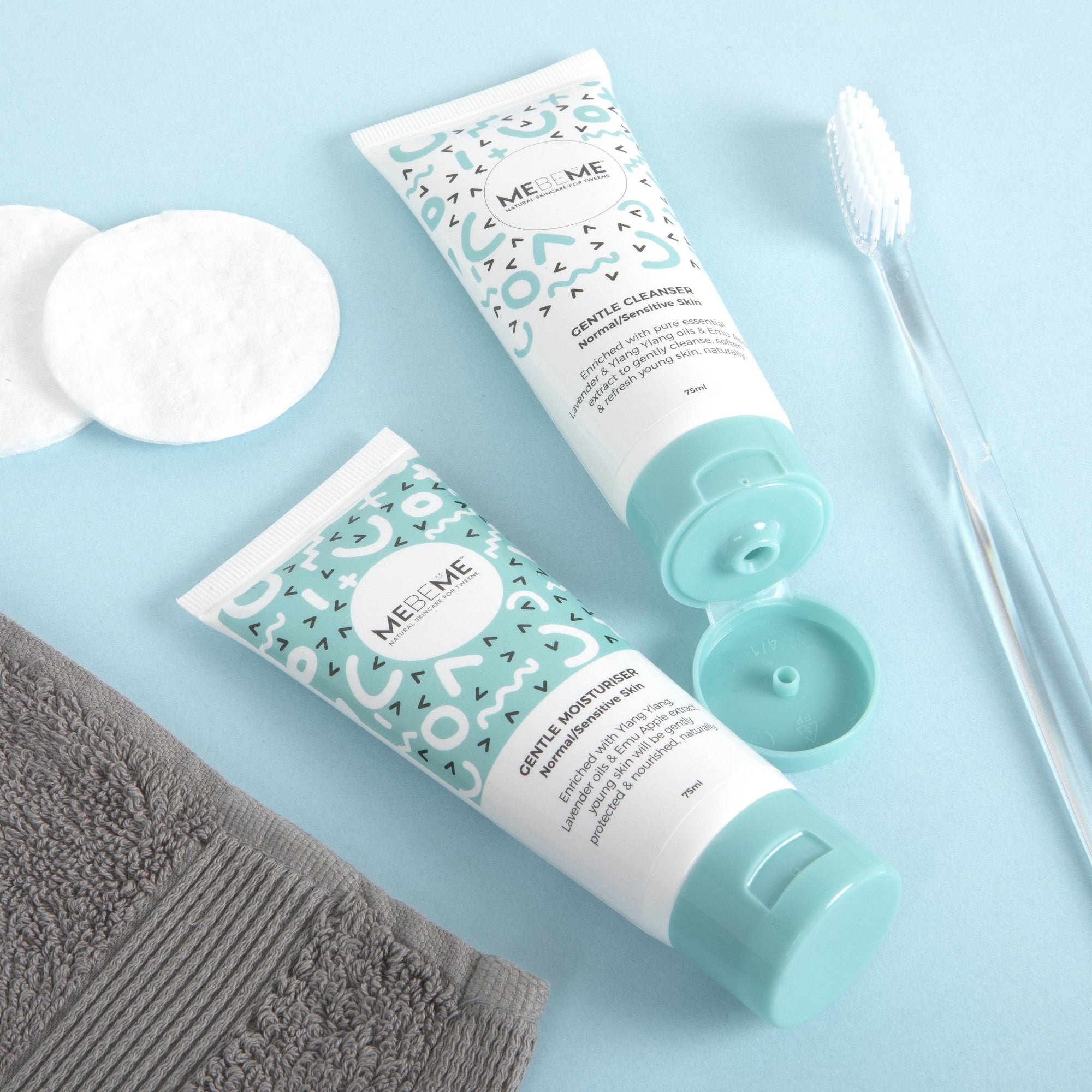 Gentle Cleanser and Moisturiser Duo For Tweens