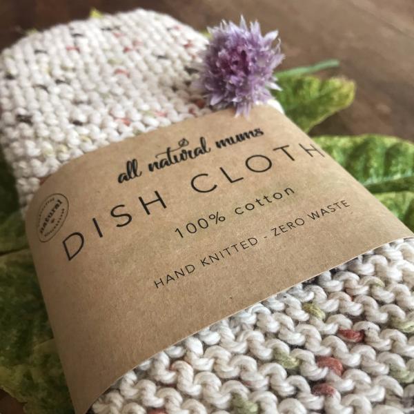 Dish Cloths | 100% cotton | Hand knitted - All Natural Mums